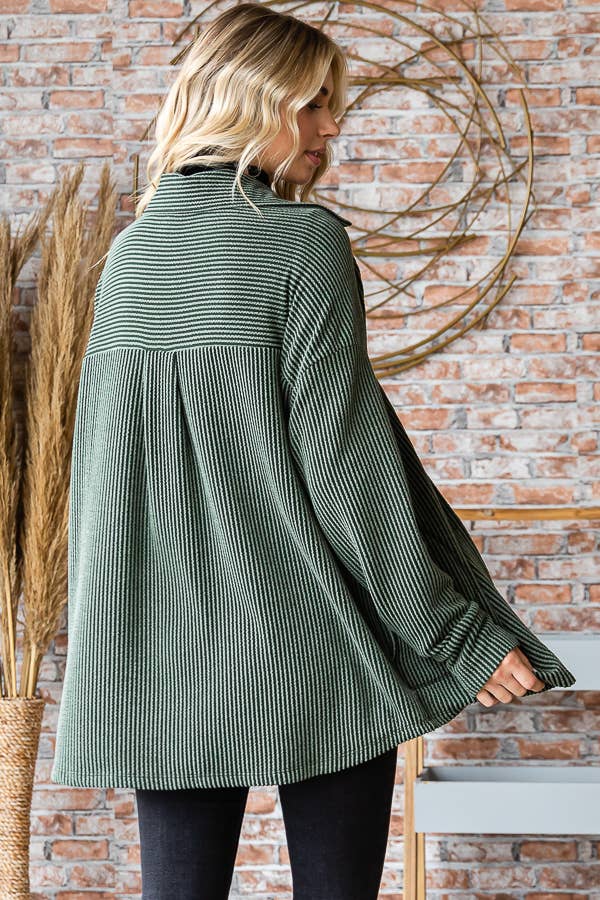 Rib Knit Shacket