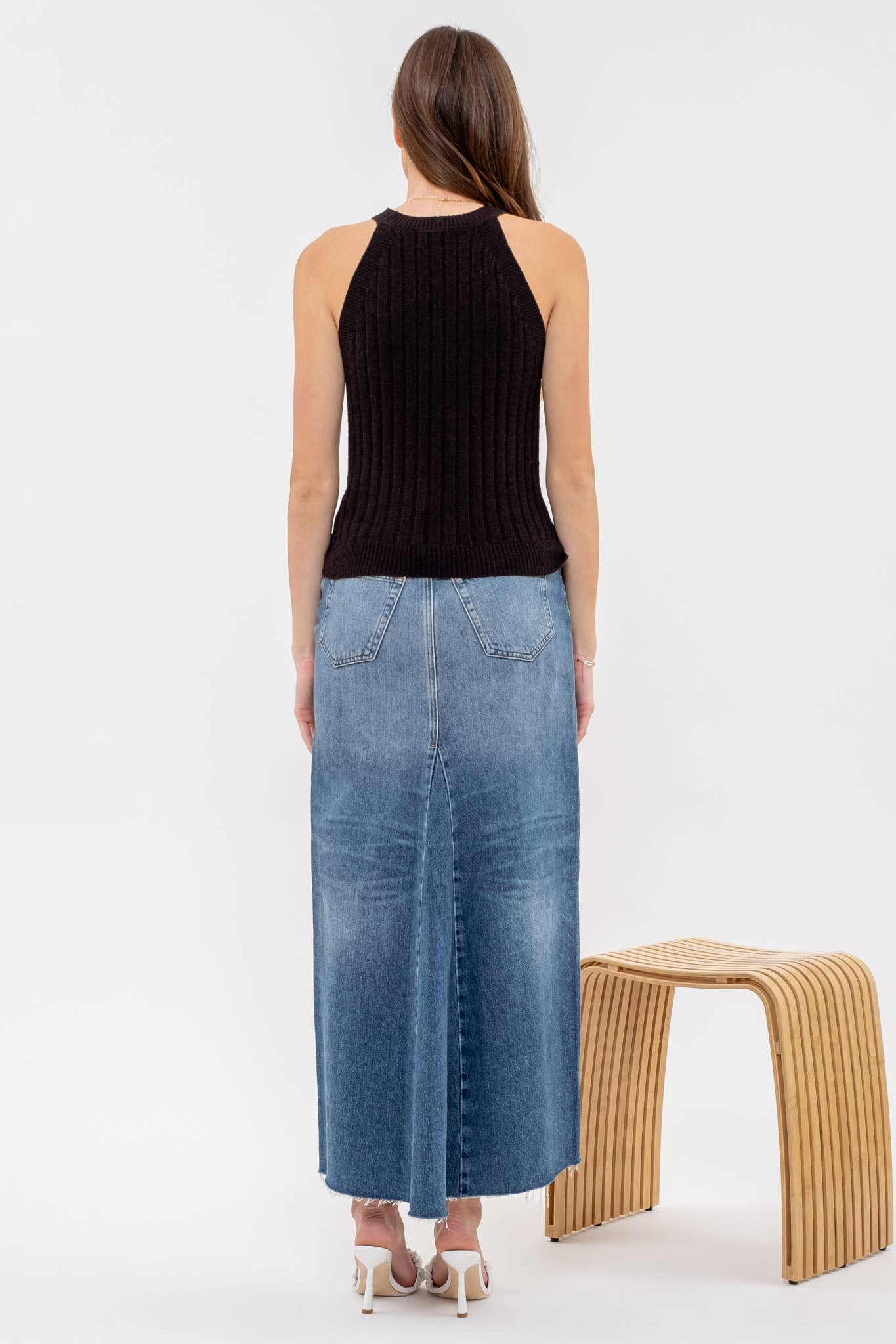 Halter Crochet Knit Tank