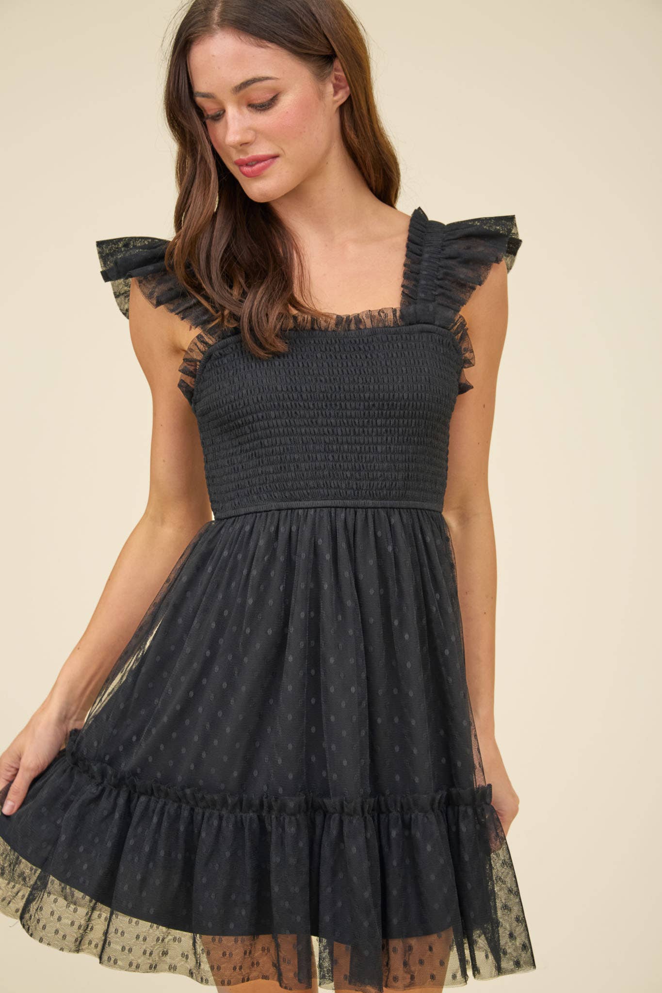 Polka Ruffle Dress