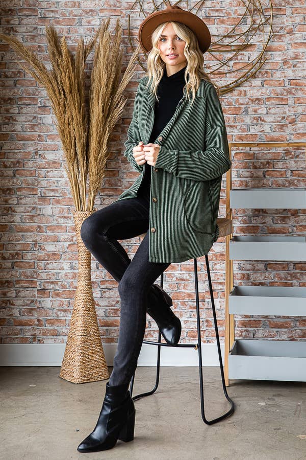 Rib Knit Shacket