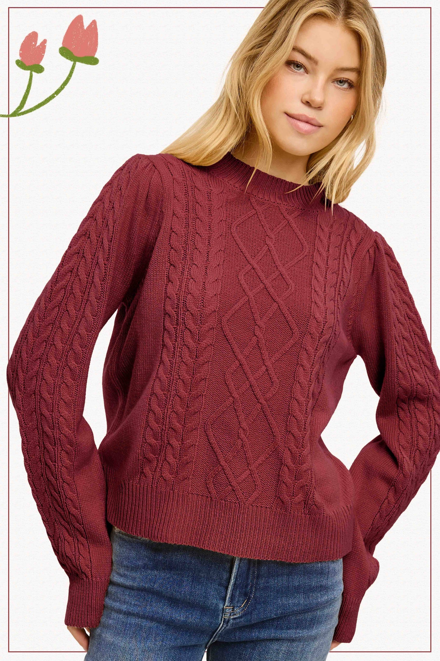 Ribbed Cable Knit