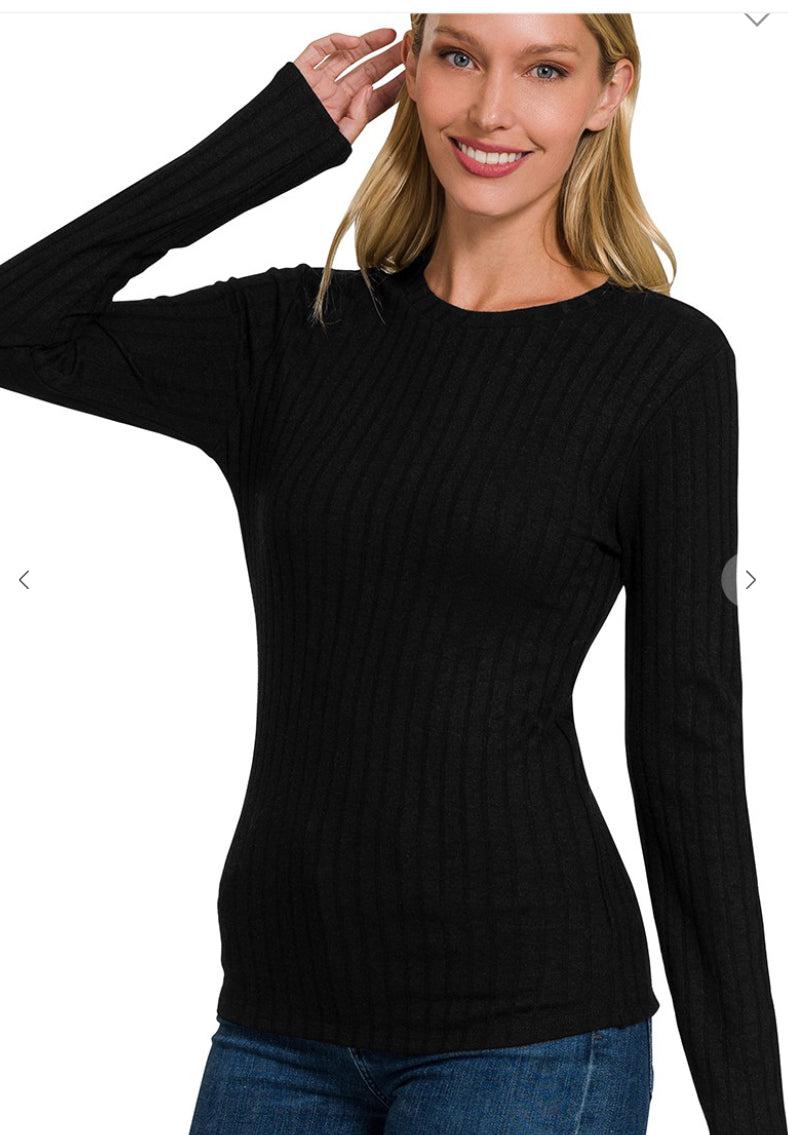 Ribbed Sleeved