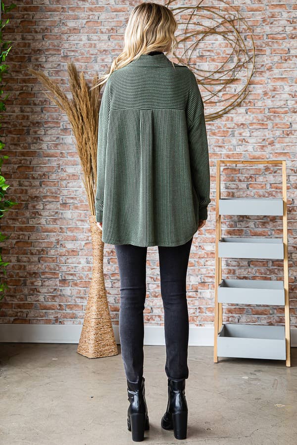 Rib Knit Shacket