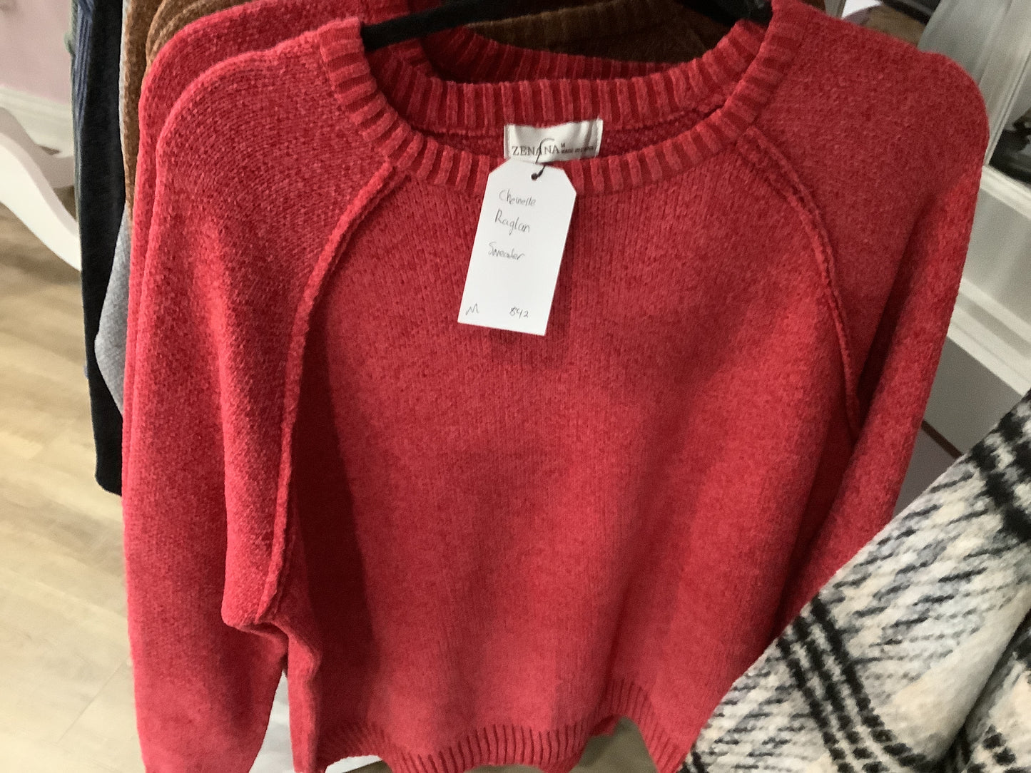 Chenille Raglan Sweater