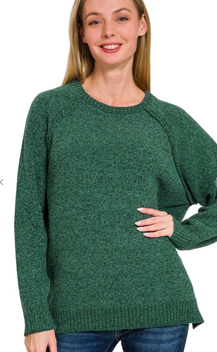 Chenille Raglan Sweater
