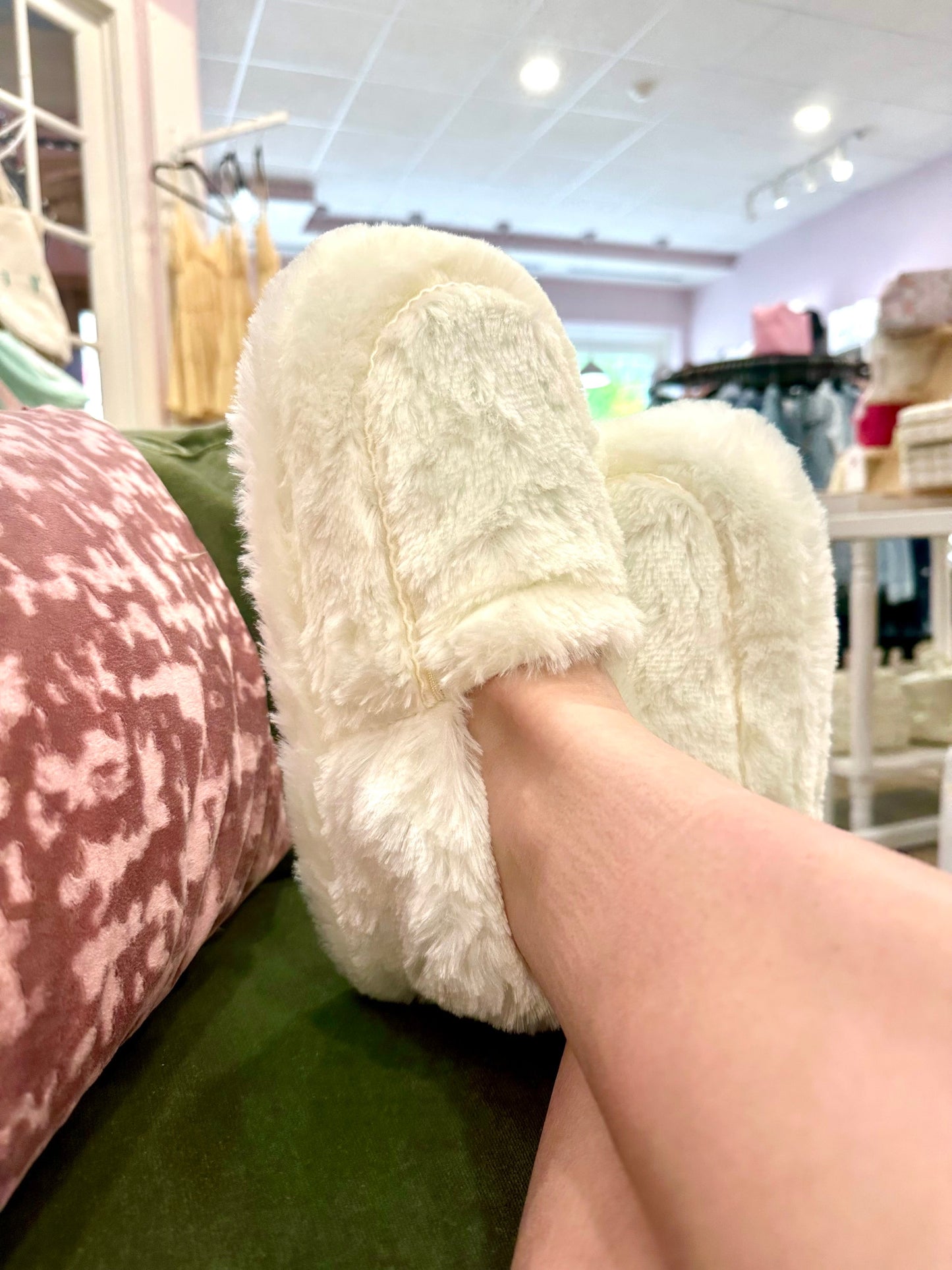 Microwaveable Cozy Lavender Slippers