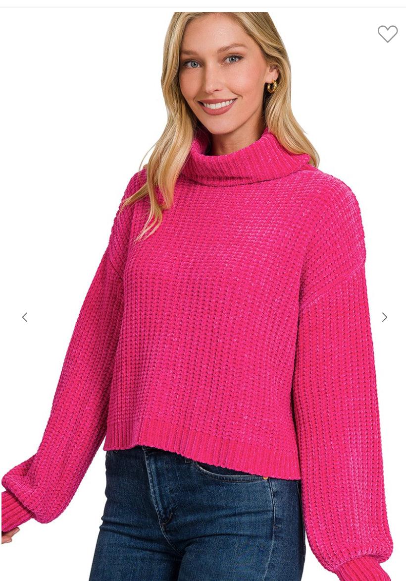 Chenille Turtleneck