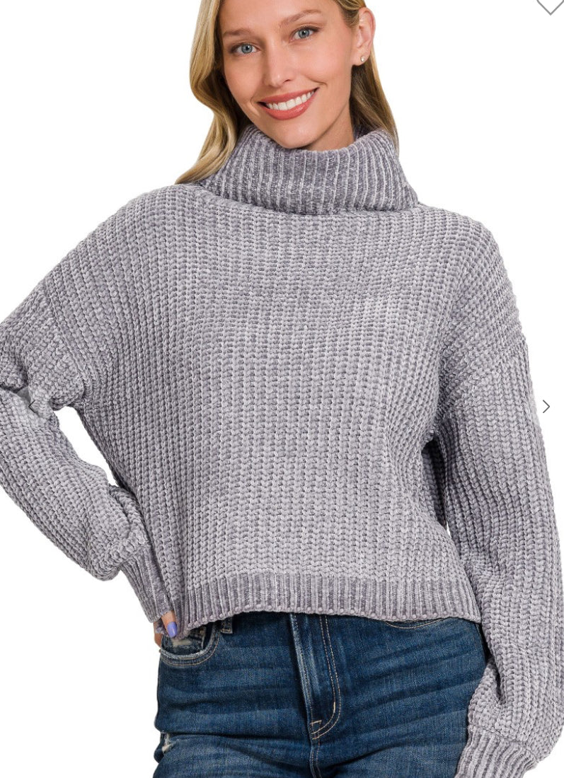 Chenille Turtleneck