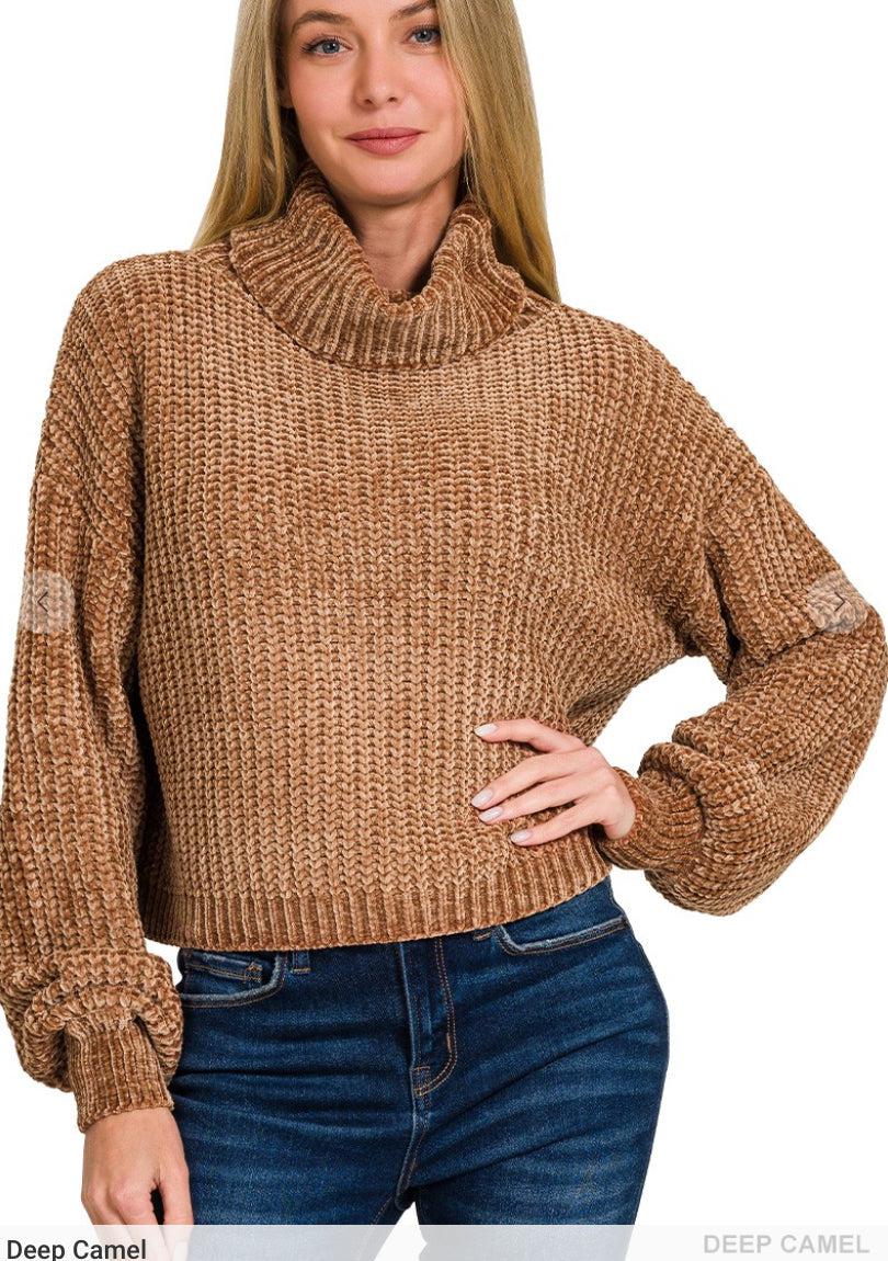 Chenille Turtleneck