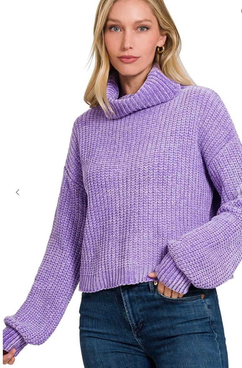 Chenille Turtleneck