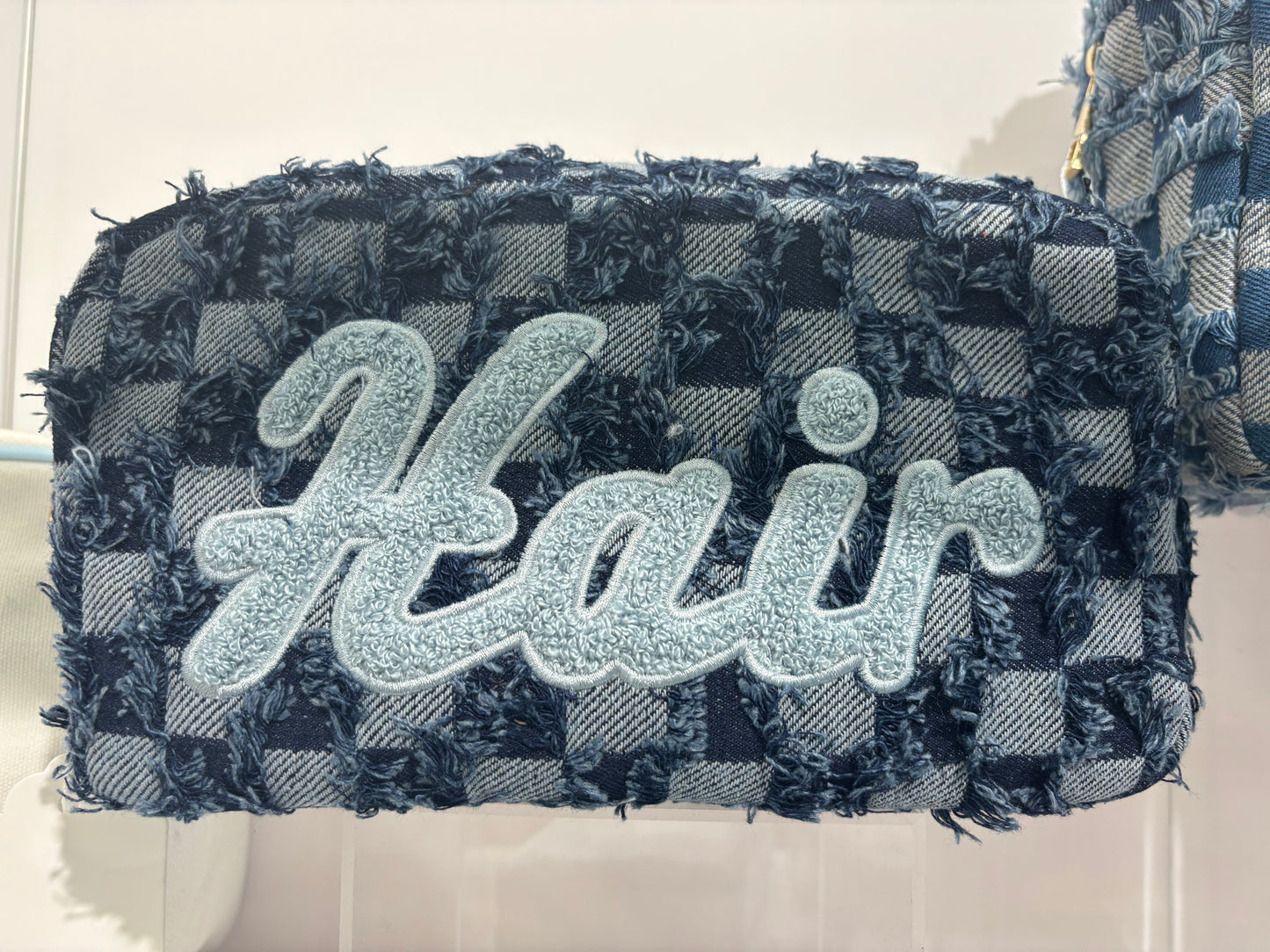 Dramatic Denim Cosmetic Bags