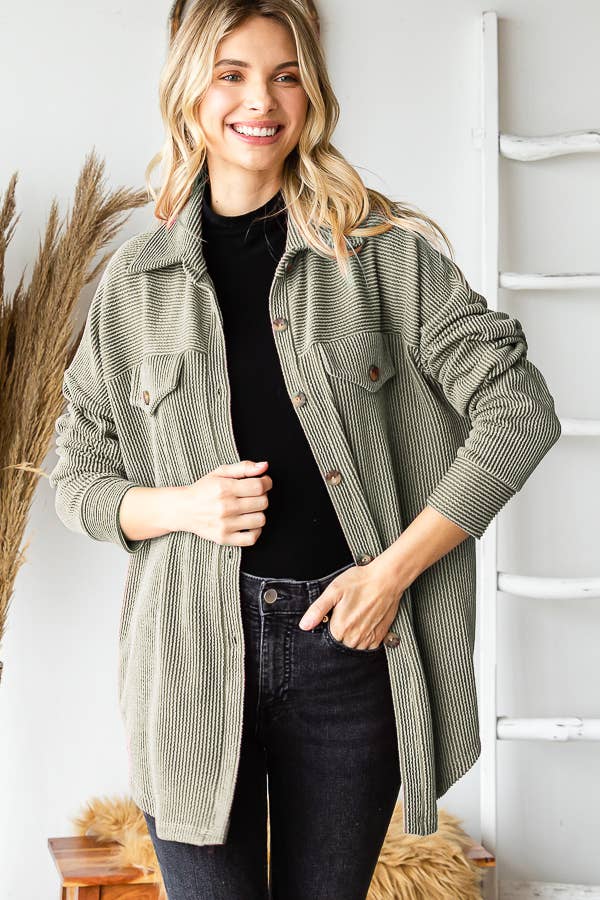 Solid Button Down