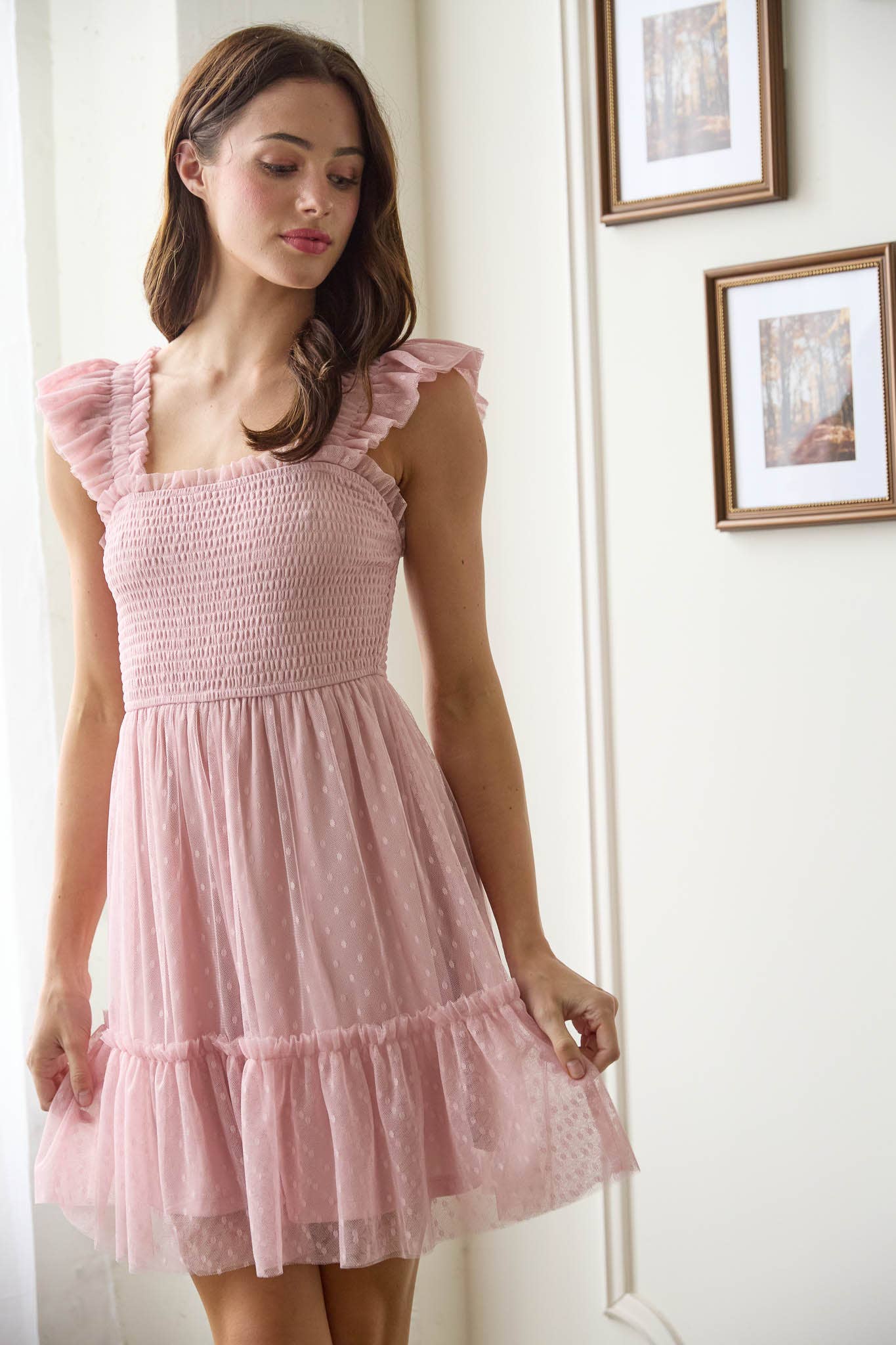 Polka Ruffle Dress