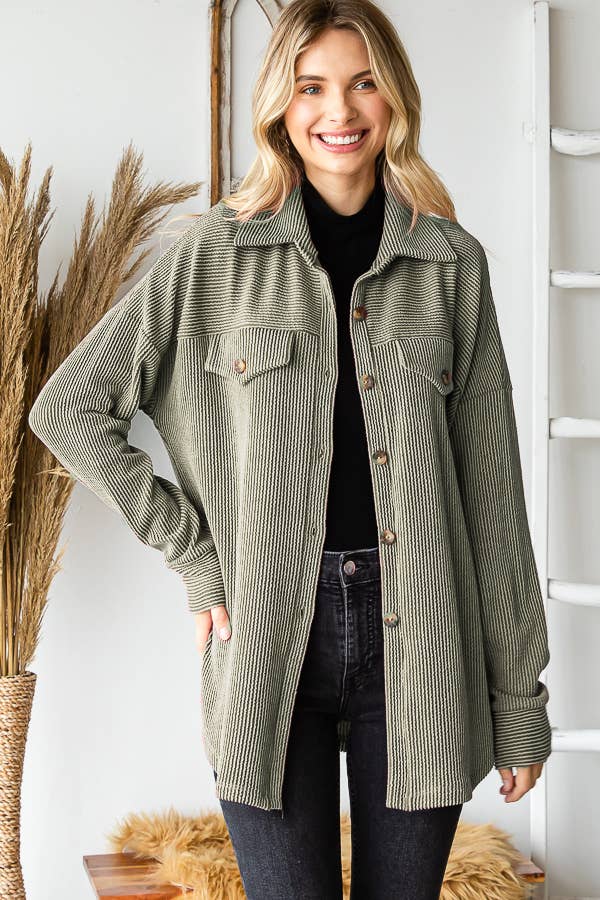 Solid Button Down