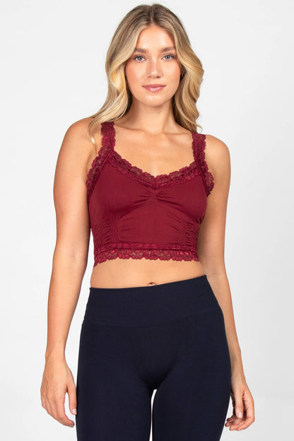 Seamless Laced Cami Bralette