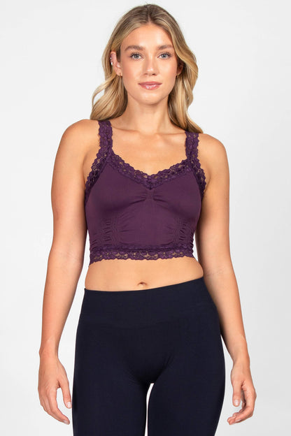 Seamless Laced Cami Bralette