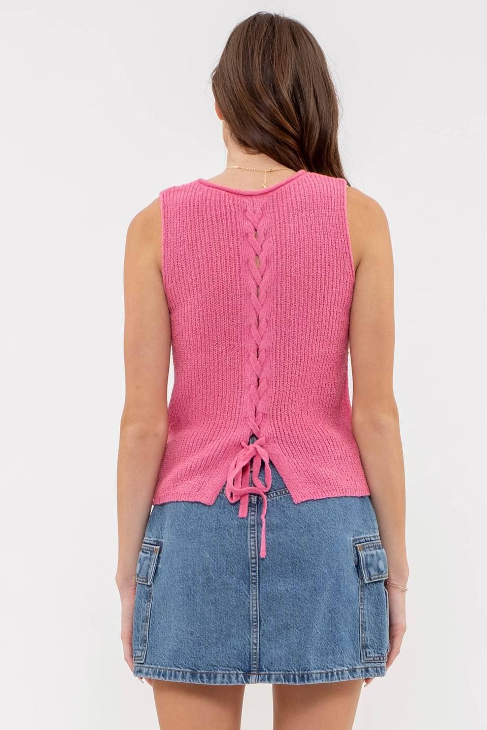 Crochet Sweater Knit Top