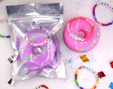 Pink Donut Bath Bomb and Bracelet Pack