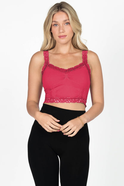 Seamless Laced Cami Bralette