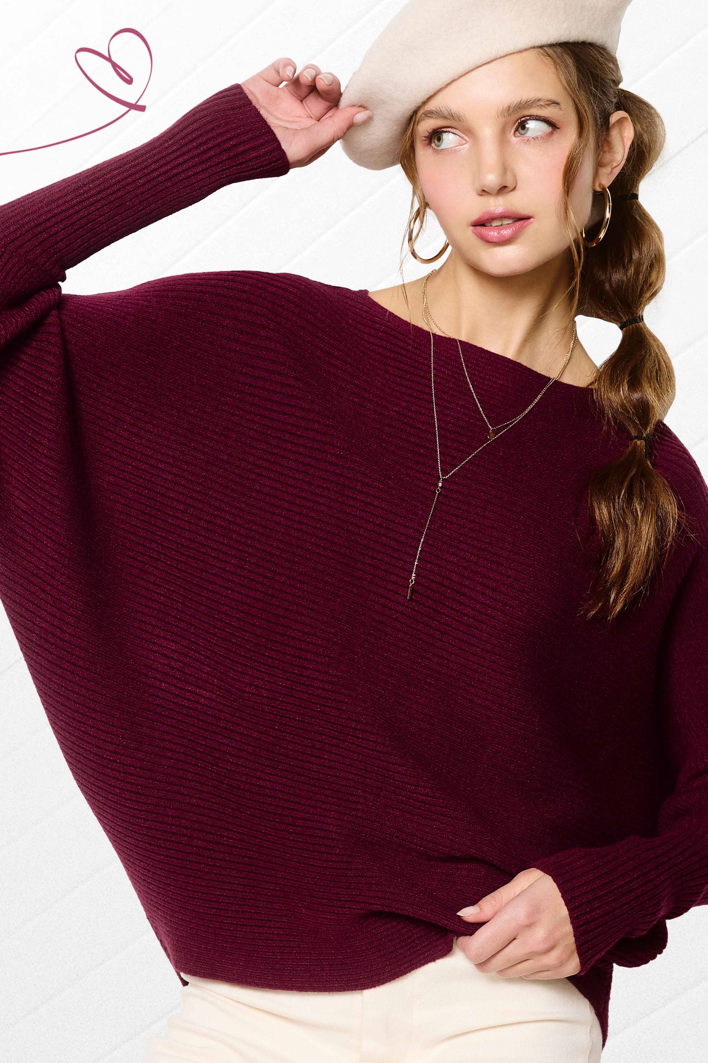 Bubble Sleeve Sweater