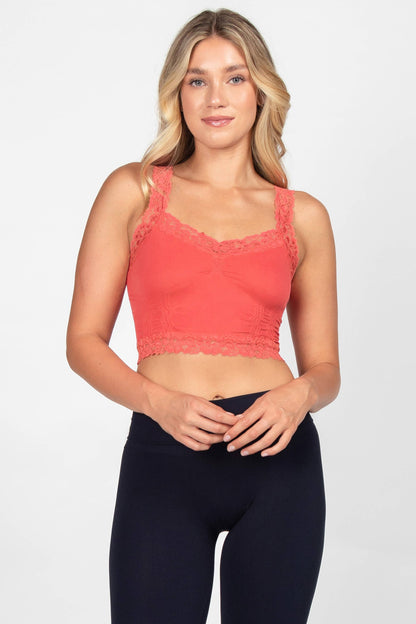 Seamless Laced Cami Bralette