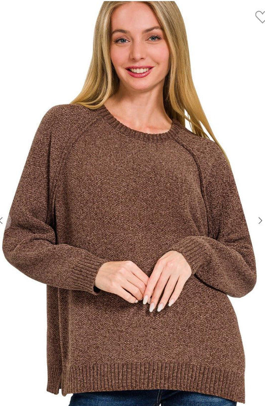 Chenille Raglan Sweater