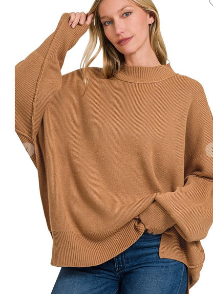 Side Slit Oversized Sweater