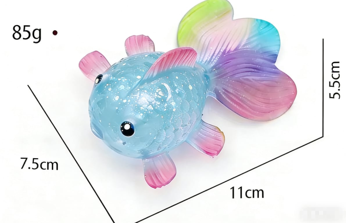 Rainbow Fish Squishy (shipping estimate 4/27)