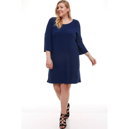 Curvy Bell Sleeve Dress