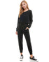 LOVING PEOPLE - French Terry Long Sleeve Jogger Jumpsuit